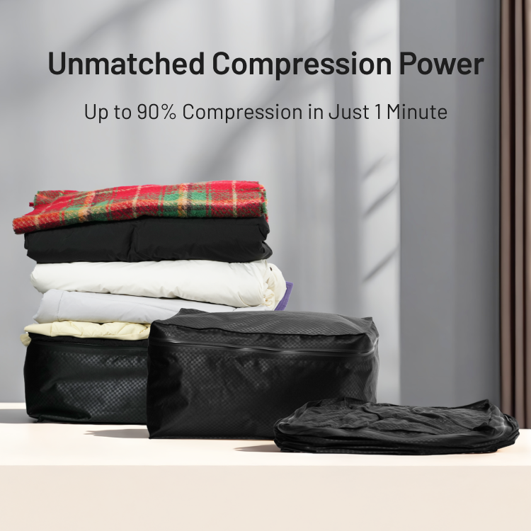 YOYOVAC Vacuum Compression Bags with Tracker & Wireless Pump